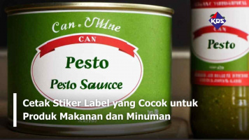 Cetak Stiker Label yang Cocok untuk Produk Makanan dan Minuman