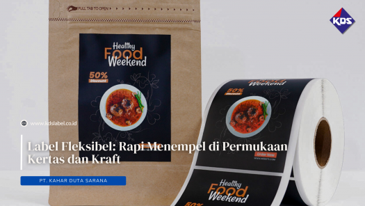 Label Fleksibel: Rapi Menempel di Permukaan Kertas dan Kraft