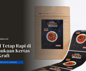 Label Tetap Rapi di Permukaan Kertas dan Kraft