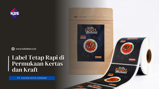 Label Tetap Rapi di Permukaan Kertas dan Kraft