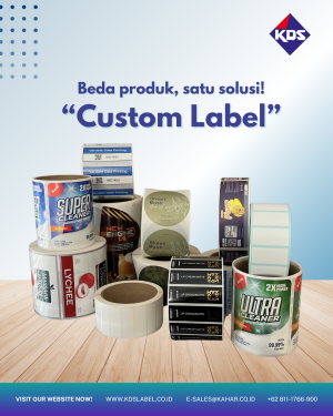 Beda Produk, Satu Solusi: Custom Label dari KDSLabel