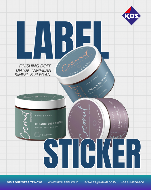Label Finishing Doff untuk Tampilan Produk yang Elegan dan Premium