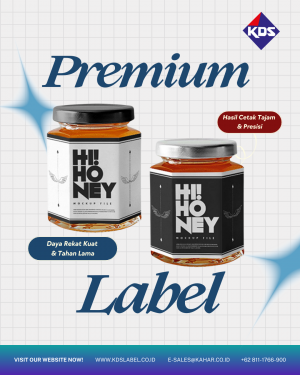 Premium Label dengan Hasil Cetak Tajam dan Daya Rekat Kuat