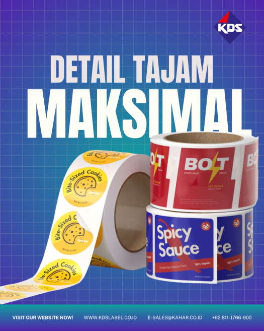 Detail Tajam Maksimal untuk Kebutuhan Roll Label Printing