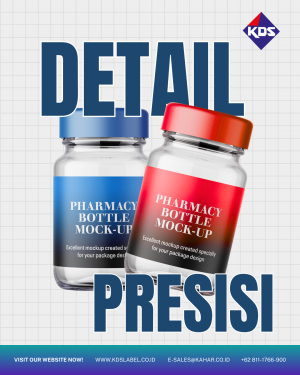 Detail Presisi untuk Label Botol Farmasi yang Profesional