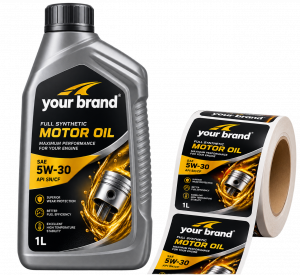 Label Oli Mobil: Solusi Label untuk Produk Lubricant